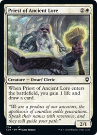 Priest of Ancient Lore (704) [Commander Legends: Battle for Baldur's Gate]