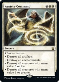 Austere Command (687) [Commander Legends: Battle for Baldur's Gate]