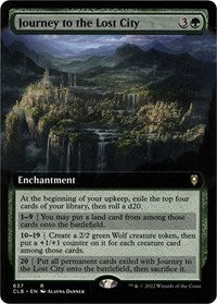 Journey to the Lost City (Extended Art) (637) [Commander Legends: Battle for Baldur's Gate]