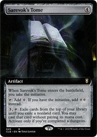 Sarevok's Tome (Extended Art) (645) [Commander Legends: Battle for Baldur's Gate]