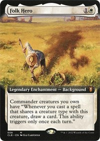 Folk Hero (Extended Art) (608) [Commander Legends: Battle for Baldur's Gate]