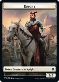 Knight Token (2) [Commander Legends: Battle for Baldur's Gate]