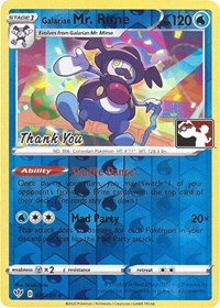 Galarian Mr. Rime - 036/189 (Pokemon League) [Thank You] (036/189) [Miscellaneous Cards & Products]