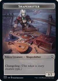 Shapeshifter (024) // Shapeshifter (028) Double-Sided Token (24 // 28) [Commander Legends: Battle for Baldur's Gate]
