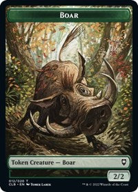 Boar // Ogre Double-Sided Token (12 // 36) [Commander Legends: Battle for Baldur's Gate]