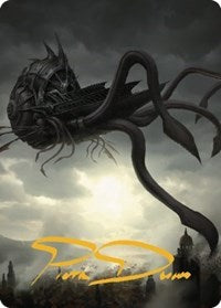 Nautiloid Ship Art Card (Gold-Stamped Signature) (80) [Art Series: Commander Legends: Battle for Baldur's Gate]