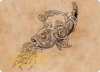 Decanter of Endless Water Art Card (Gold-Stamped Signature) (79) [Art Series: Commander Legends: Battle for Baldur's Gate]