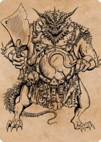 Thrakkus the Butcher Art Card (77) [Art Series: Commander Legends: Battle for Baldur's Gate]