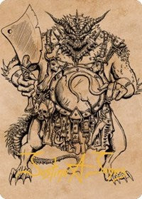Thrakkus the Butcher Art Card (Gold-Stamped Signature) (77) [Art Series: Commander Legends: Battle for Baldur's Gate]