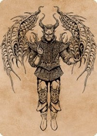 Raphael, Fiendish Savior Art Card (75/81) (75) [Art Series: Commander Legends: Battle for Baldur's Gate]