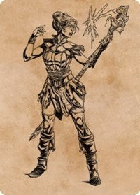 Neera, Wild Mage Art Card (74) [Art Series: Commander Legends: Battle for Baldur's Gate]