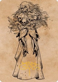 Myrkul, Lord of Bones Art Card (73/81) (Gold-Stamped Signature) (73) [Art Series: Commander Legends: Battle for Baldur's Gate]