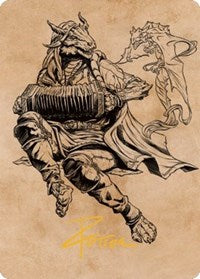 Korlessa, Scale Singer Art Card (Gold-Stamped Signature) (68) [Art Series: Commander Legends: Battle for Baldur's Gate]