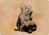 Wilson, Refined Grizzly Art Card (Gold-Stamped Signature) (60) [Art Series: Commander Legends: Battle for Baldur's Gate]