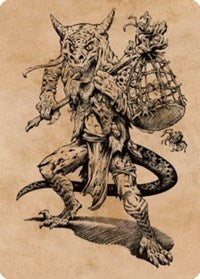 Taunting Kobold Art Card (57) [Art Series: Commander Legends: Battle for Baldur's Gate]