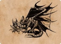 Ancient Copper Dragon Art Card (52/81) (52) [Art Series: Commander Legends: Battle for Baldur's Gate]