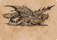 Ancient Brass Dragon Art Card (49/81) (49) [Art Series: Commander Legends: Battle for Baldur's Gate]