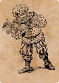 Volo, Itinerant Scholar Art Card (48) [Art Series: Commander Legends: Battle for Baldur's Gate]