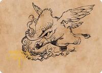 Lulu, Loyal Hollyphant Art Card (Gold-Stamped Signature) (46) [Art Series: Commander Legends: Battle for Baldur's Gate]