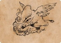 Lulu, Loyal Hollyphant Art Card (46) [Art Series: Commander Legends: Battle for Baldur's Gate]