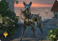Clockwork Fox Art Card (Gold-Stamped) (43) [Art Series: Commander Legends: Battle for Baldur's Gate]