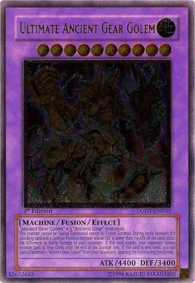 Ultimate Ancient Gear Golem (UTR) (LODT-EN043) [Light of Destruction]