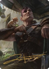 Minsc & Boo, Timeless Heroes Art Card (38/81) (Gold-Stamped Signature) (38) [Art Series: Commander Legends: Battle for Baldur's Gate]