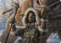 Owlbear Shepherd Art Card (35) [Art Series: Commander Legends: Battle for Baldur's Gate]