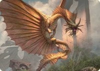 Ancient Gold Dragon Art Card (28/81) (28) [Art Series: Commander Legends: Battle for Baldur's Gate]