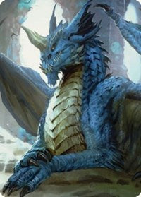 Young Blue Dragon Art Card (27) [Art Series: Commander Legends: Battle for Baldur's Gate]