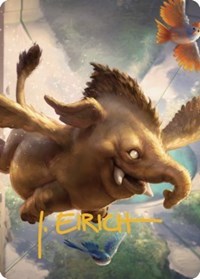 Hollyphant Art Card (Gold-Stamped Signature) (18) [Art Series: Commander Legends: Battle for Baldur's Gate]