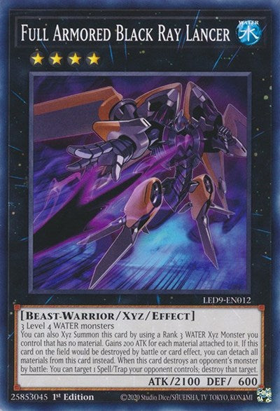 Full Armored Black Ray Lancer (LED9-EN012) [Legendary Duelists: Duels From the Deep]