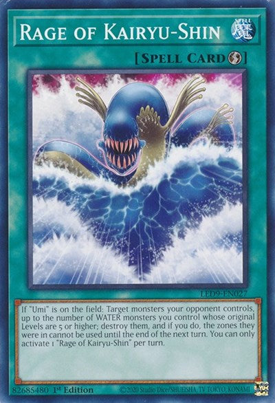 Rage of Kairyu-Shin (LED9-EN027) [Legendary Duelists: Duels From the Deep]