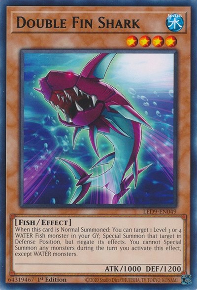 Double Fin Shark (LED9-EN049) [Legendary Duelists: Duels From the Deep]