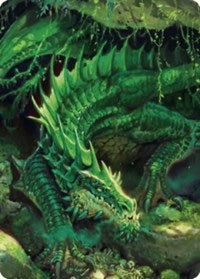 Adult Green Dragon Art Card (1) [Art Series: Commander Legends: Battle for Baldur's Gate]