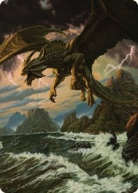Ancient Bronze Dragon Art Card (3/81) (3) [Art Series: Commander Legends: Battle for Baldur's Gate]