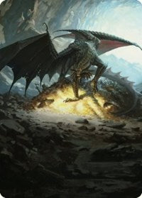 Ancient Copper Dragon Art Card (4/81) (4) [Art Series: Commander Legends: Battle for Baldur's Gate]