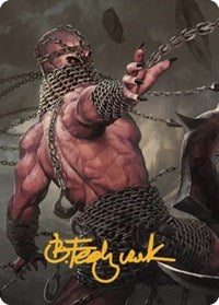 Chain Devil Art Card (Gold-Stamped Signature) (8) [Art Series: Commander Legends: Battle for Baldur's Gate]