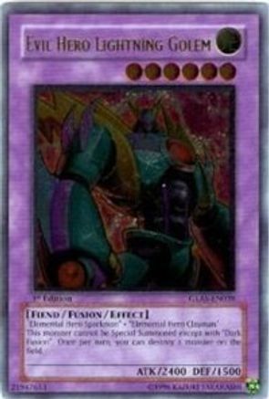 Evil Hero Lightning Golem (UTR) (GLAS-EN039) - Gladiator's Assault 1st Edition