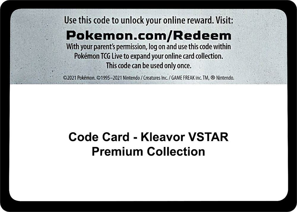 Code Card - Kleavor VSTAR Premium Collection [Miscellaneous Cards & Products]