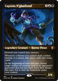 Captain N'ghathrod (Display Commander) - Thick Stock (931) [Commander Legends: Battle for Baldur's Gate]