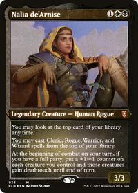 Nalia de'Arnise (Display Commander) - Thick Stock (934) [Commander Legends: Battle for Baldur's Gate]