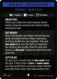 Magic Minigame: Mimic Match (2) [Commander Legends: Battle for Baldur's Gate]