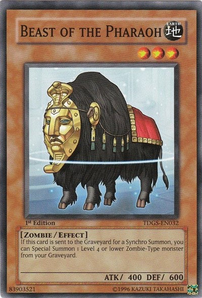 Beast of the Pharaoh (TDGS-EN032) [The Duelist Genesis]