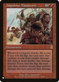 Impulsive Maneuvers (197) [The List Reprints]