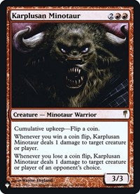 Karplusan Minotaur (86) [The List Reprints]