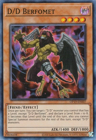 D/D Berfomet (OP19-EN007) [OTS Tournament Pack 19]