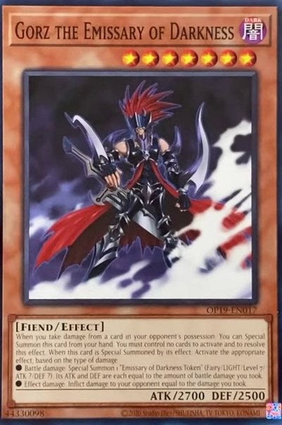 Gorz the Emissary of Darkness (OP19-EN017) [OTS Tournament Pack 19]