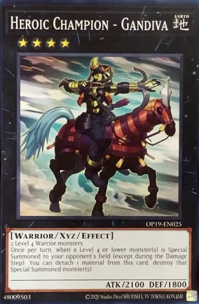 Heroic Champion - Gandiva (OP19-EN025) [OTS Tournament Pack 19]