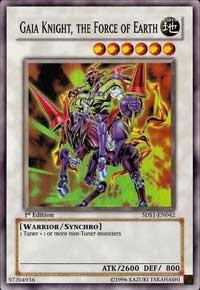 Gaia Knight, the Force of Earth (Super Rare) (5DS1-EN042) [5D's 2008 Starter Deck]